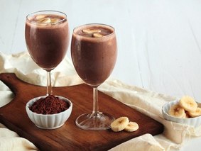 Бананово-шоколадный коктейль 