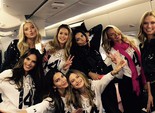 Модели Victoria's Secret перед полетом в Лондон Модели Victoria's Secret перед полетом в Лондон