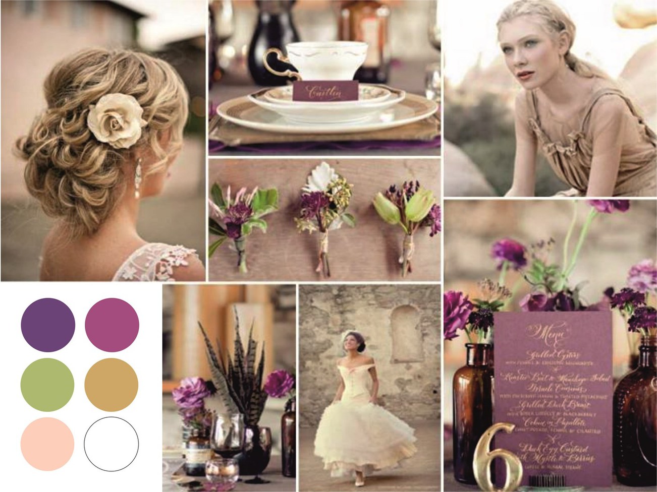 Стильні весільні відтінки:renaissance