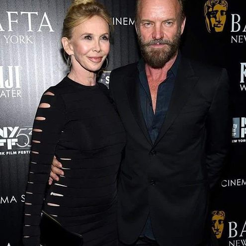 Стинг и жена Труди Стайлер