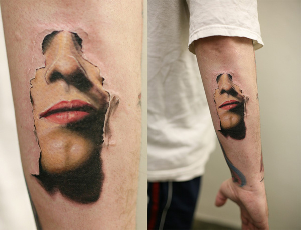 Реалистические и жутковатые татуировки