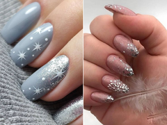 Новогодний маникюр со снежинками: интересные идеи (ФОТО)