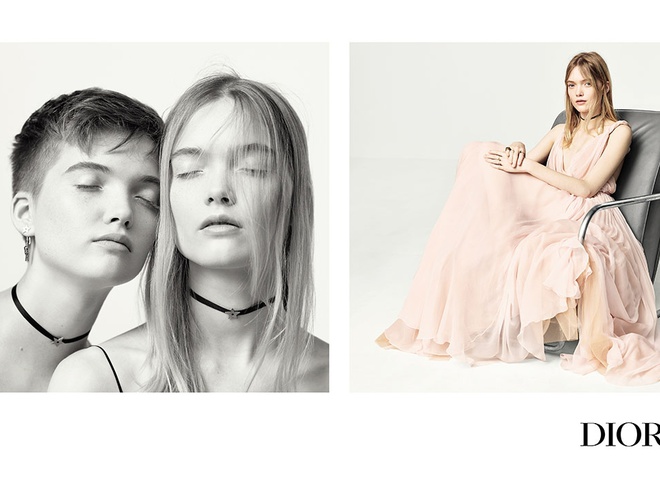 Моделі-близнючки в першому кампейні Марії Грації Кьюрі для Dior