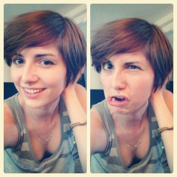 Настоящее лицо женщины