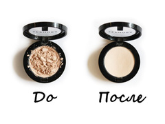 Как спрессовать разбитую пудру