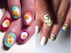 Маникюр в виде еды