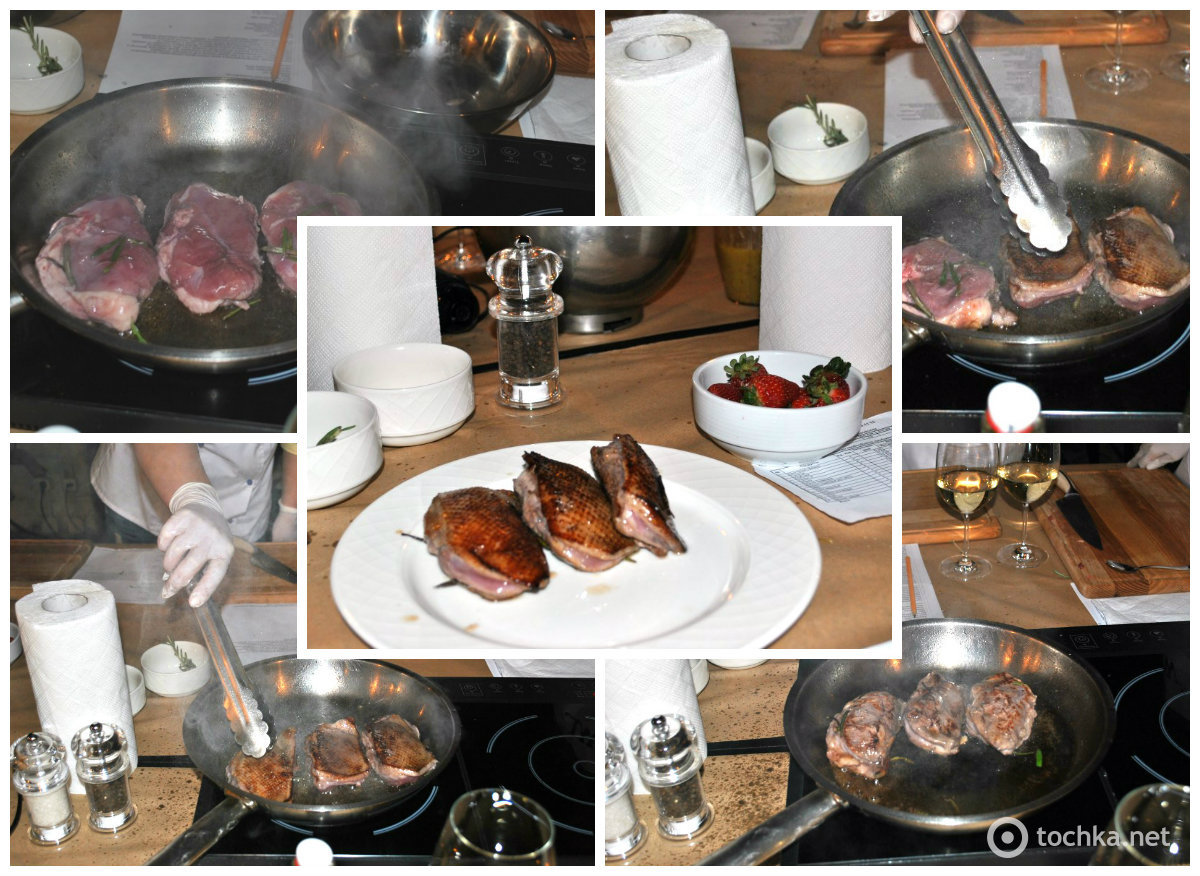 Как приготовить утку - Салат из копченой утки с манго и медово-горчичным соусом