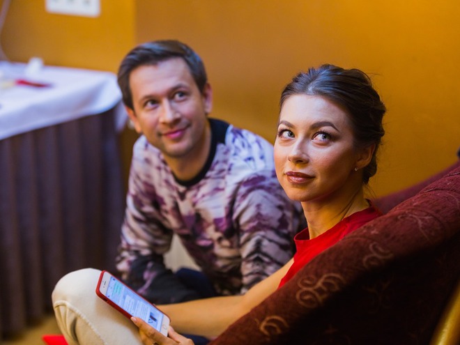 Дмитрий Ступка и Полина Логунова