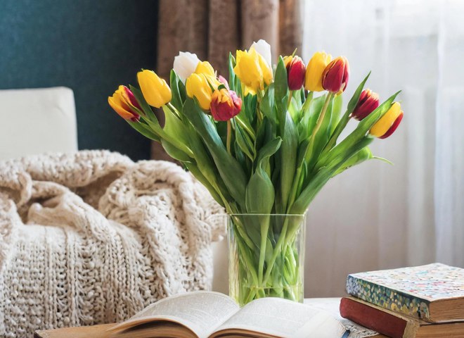 Як доглядати за тюльпанами у вазі?