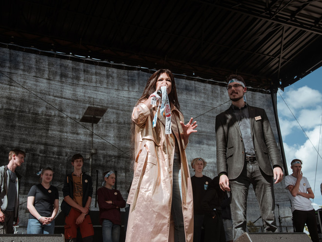 Руслана выступила в Аахене на глобальной демонстрации движения Fridays For Future