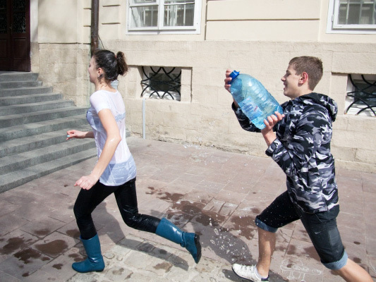 Мокрый понедельник во Львове