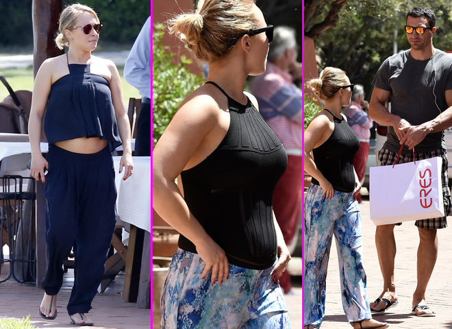 Вагітна Хайден Панеттьєрі гуляє з Кличком