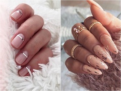 Нюдовий манікюр на осінь 2017