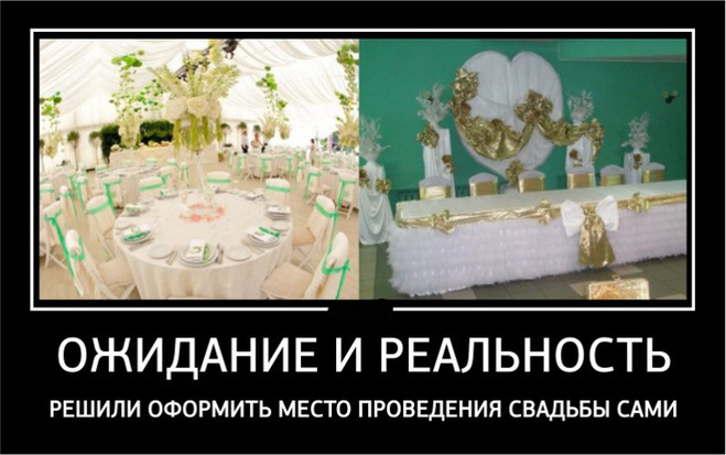 ТОП лучших свадебных демотиваторов