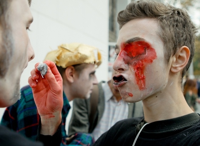 Парад зомби в Киеве