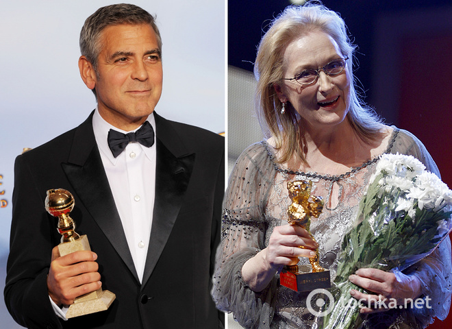 Карьера Джорджа Клуни и Мерил Стрип в кино