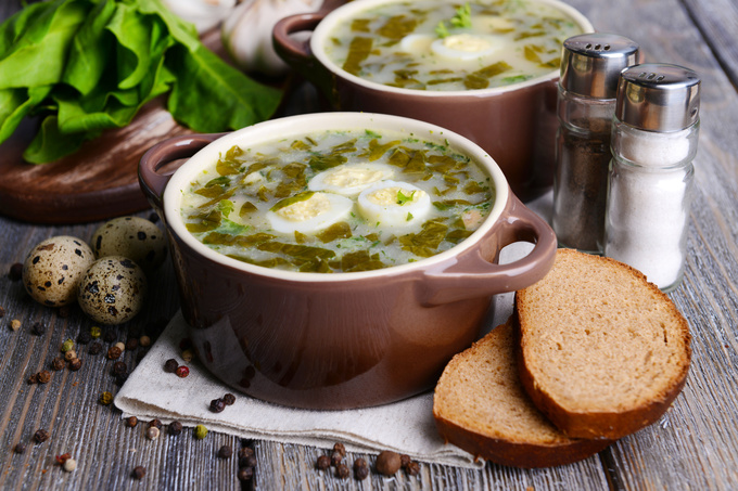 Рецепт супа с щавелем с фото