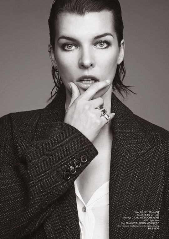 Бунтарський дух: Міла Йовович у фотосесії для Glass Magazine