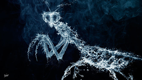 Завораживающие вода и лед в цифровых работах B-O-K-E
