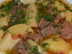Жаркое из баранины с картофелем Жаркое из баранины с картофелем