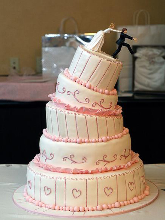 Оригинальные верхушки свадебных тортов