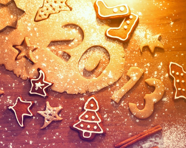 Вкусные открытки с Новым годом 2014
