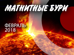 Магнітні бурі в лютому 2018