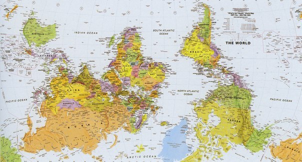 Як виглядають карти світу в різних країнах