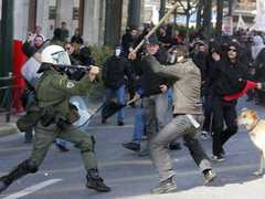 Греция, беспорядки, забастовка