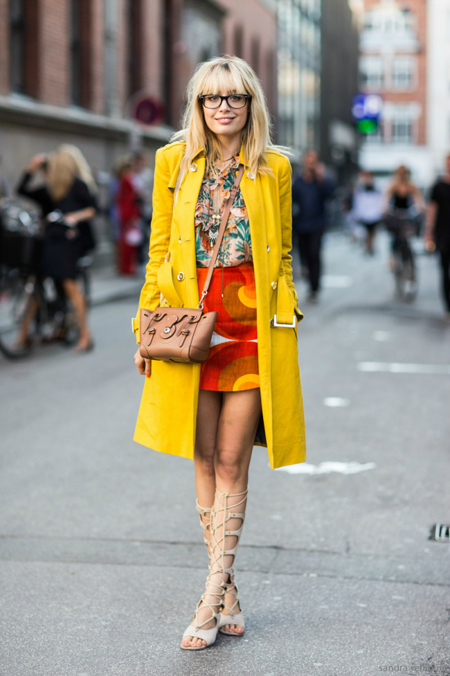 Street style образи з модним кольором весни 2016