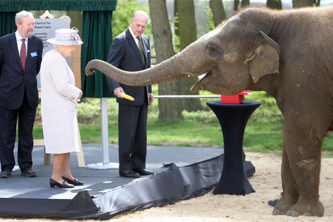 Елизавета II и принц Филипп