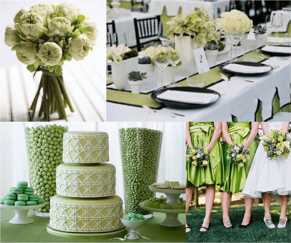 Модні весільні відтінки: olive green