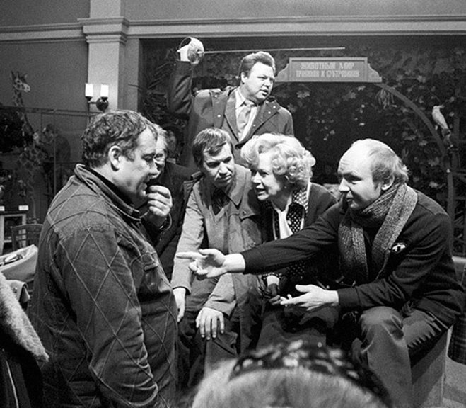 Эльдар Рязнов на сьемках