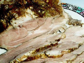 Буженина новогодняя в шелухе лука Буженина новогодняя в шелухе лука