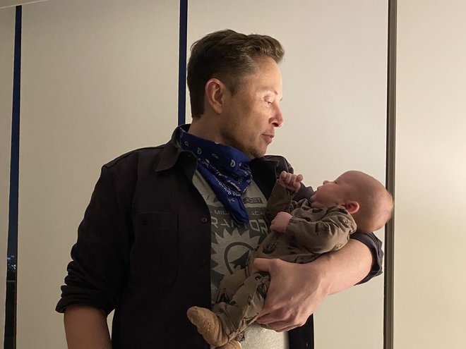 Ілон Маск з сином Ікс Еш Ей Твелв