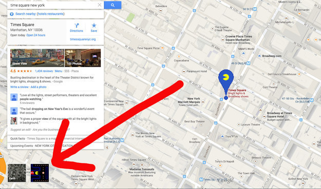 Играйте в “Pac-Man” в Google Maps прямо сейчас