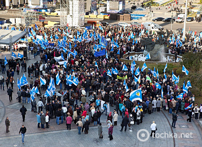Мітинг профспілок на Майдані Незалежності