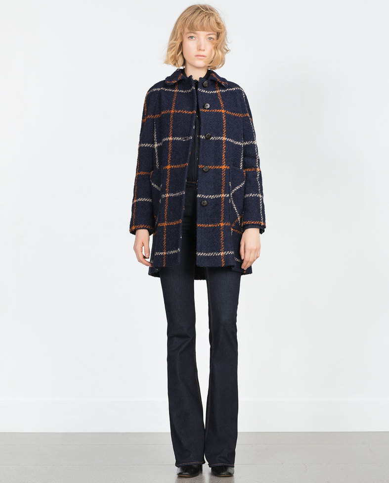 Пальто в клетку