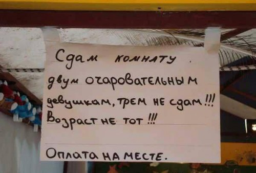 Прикольные надписи и реклама