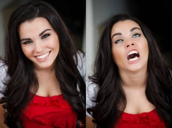 Настоящее лицо женщины