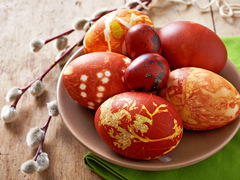 Краска яиц в луковой  шелухе, Как красить яйца в луковой шелухе