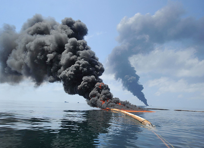 нефтяное пятно в Мексиканском заливе