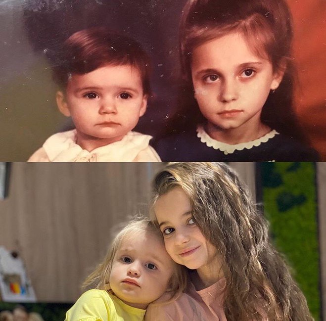 Лилия Ребрик с сестрой Юлианой