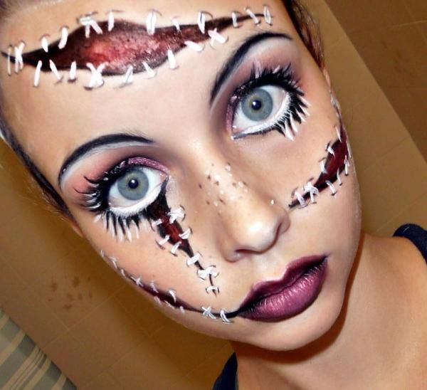 Гипнотический макияж на Halloween