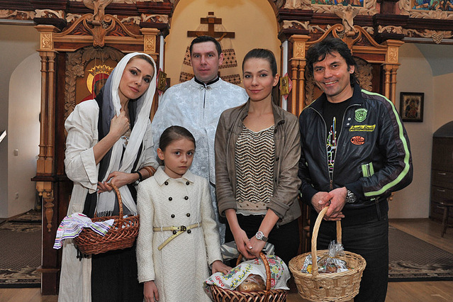 Ольга Сумская с семьей