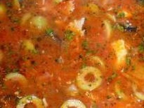 Рыбный суп с оливками Рыбный суп с оливками