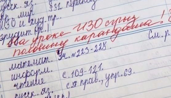 Записи в дневниках