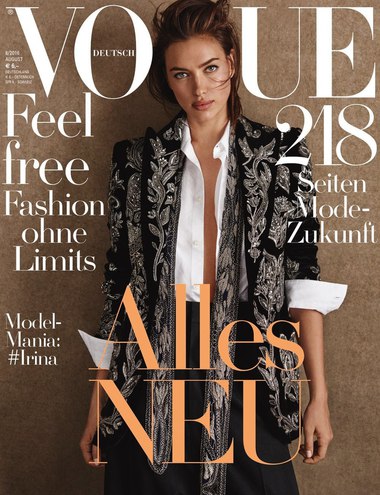 Ірина Шейк для Vogue Germany (серпень, 2016)