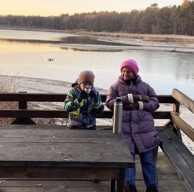 Маша Єфросиніна з сином