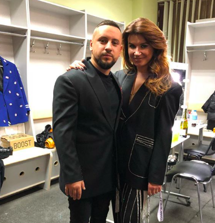 Дмитрий Монатик с женой Ириной Демичевой